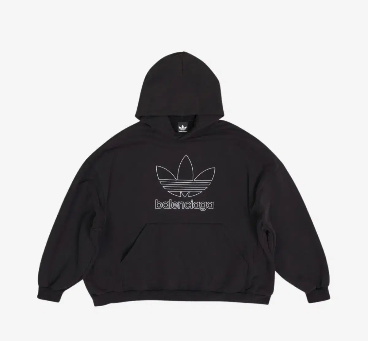 BALENCIAGA バレンシアガ adidas アディダス 黒 フード ティー