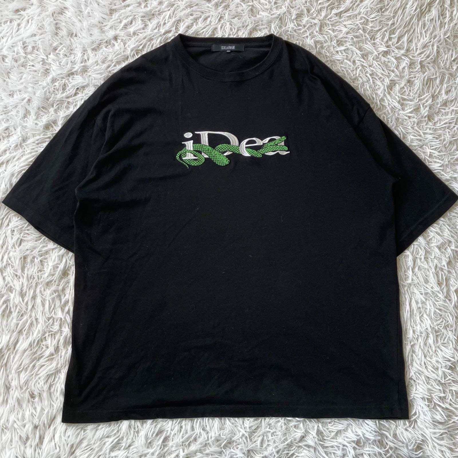状態良 IDEASWAM iDeaロゴ Tシャツ XLサイズ ブラック 半袖Tシャツ