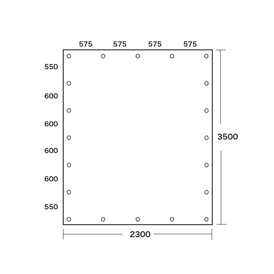新品★小型～中型トラック用　平張りターポリンシート　約2.3×3.5ｍ 新品☆小型～中型トラック用 平張りターポリンシート 約2.3×3.5ｍ