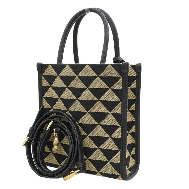プラダ 【希少品】PRADA ファブリック 2way トートバッグ ショルダー 