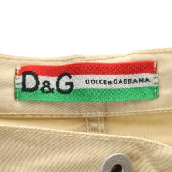 ドルチェアンドガッバーナ パンツ ベージュ DOLCE&GABBANA ボタン