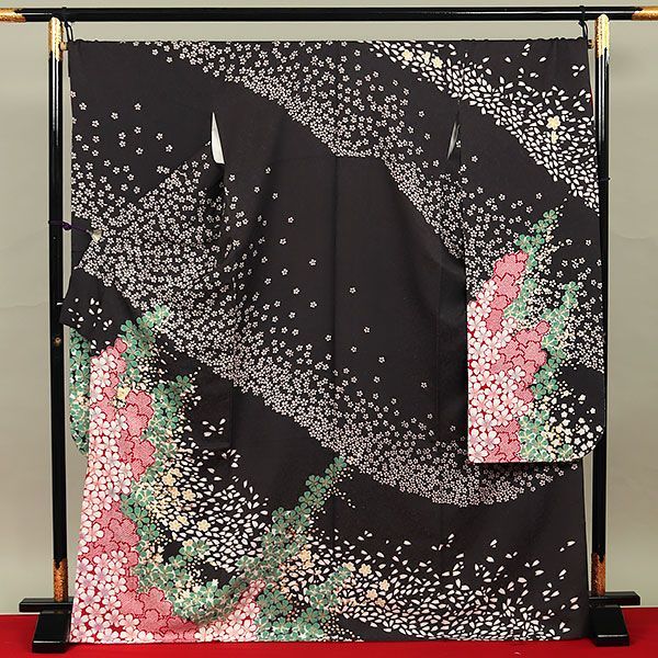 春】21302o 振袖 金駒刺繍 昭和レトロ 花模様 成人式 前撮り 着物 刺繍