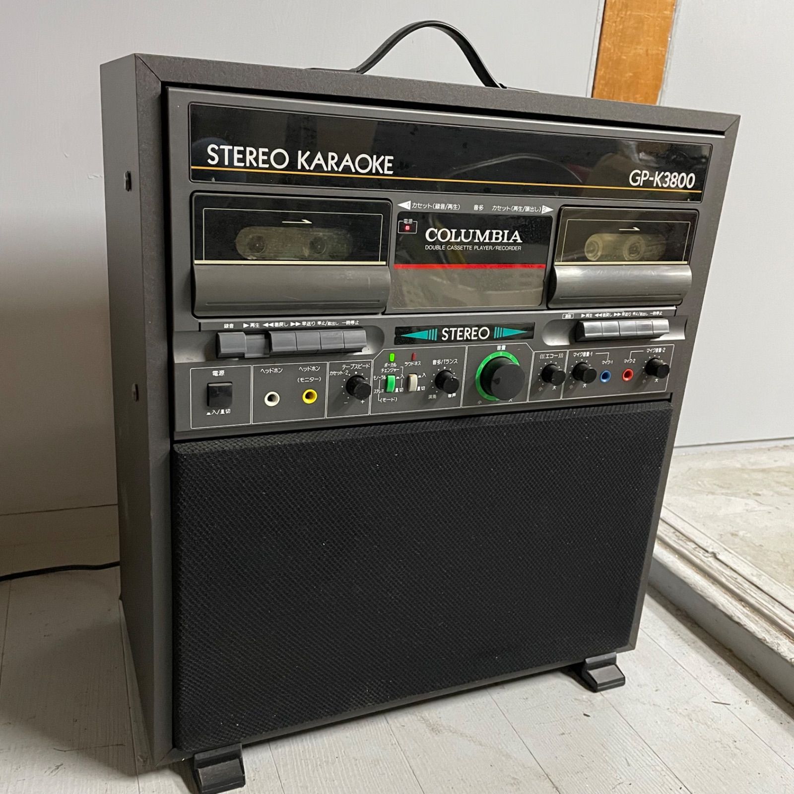COLUMBIA コロンビア ダブルカセットカラオケ GP-K3800 - メルカリ