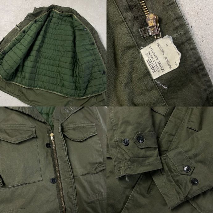 80年代 ギリシャ軍 M-65タイプ フィールドジャケット メンズL相当 実物 USED ギリシャ軍 M-65 フィールドジャケット フード