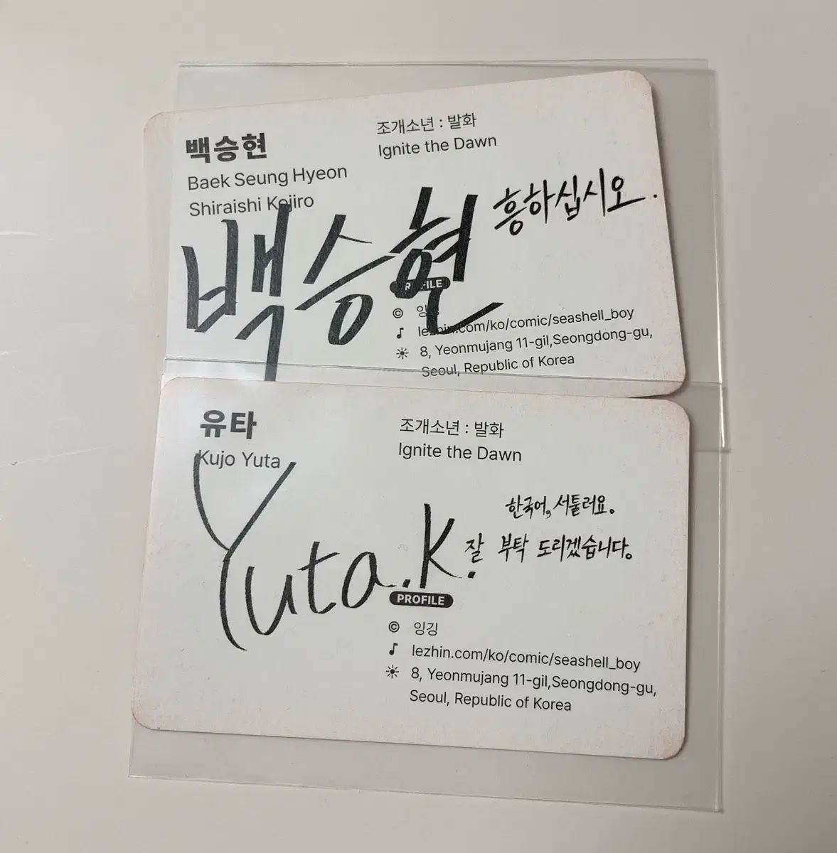 シーシェルボーイ 発声 レボム ビジネスカード 特典