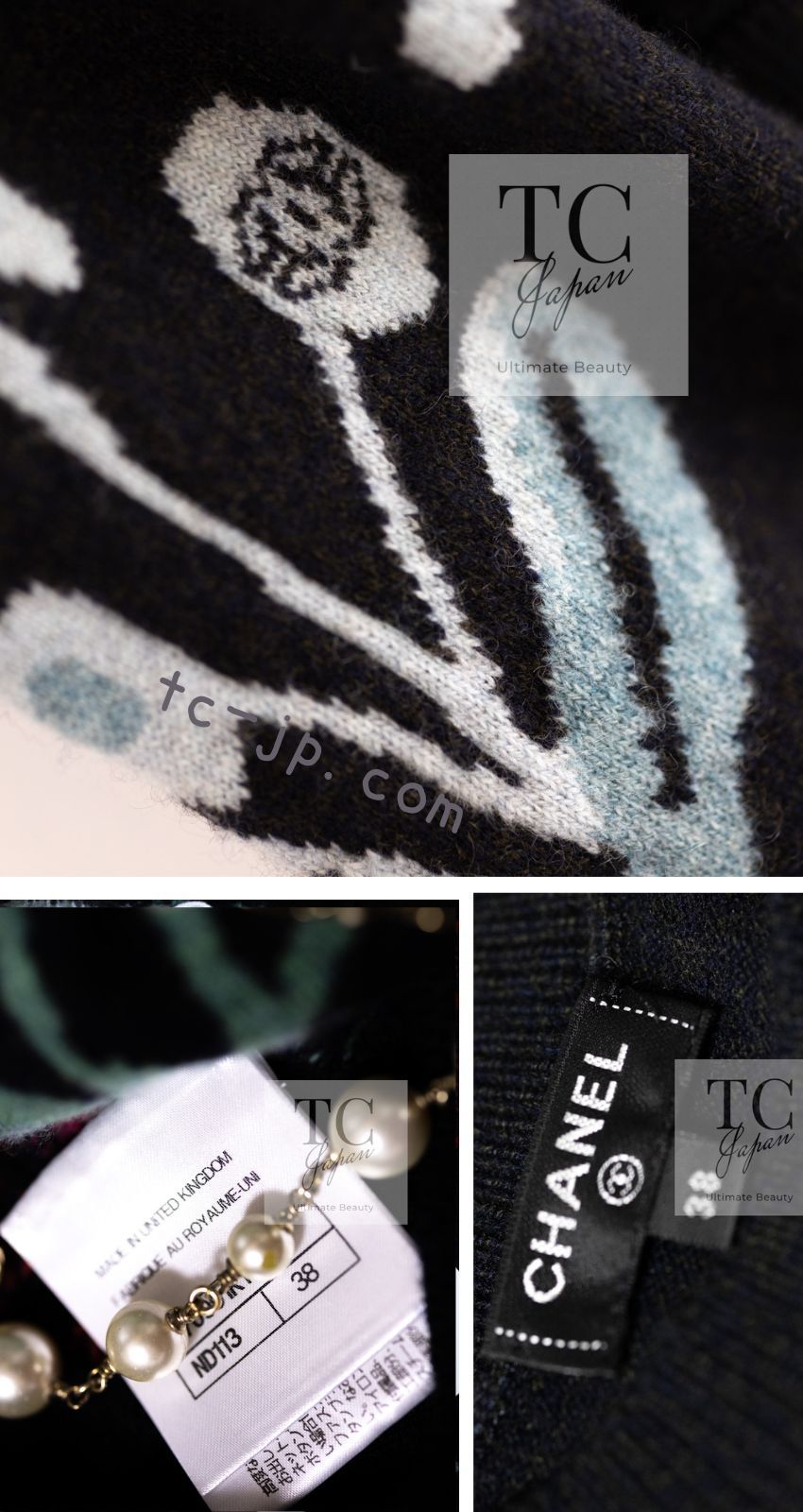 シャネル セーター CHANEL 21PF 32万 ブラック 2021 花柄 極上やわらか ふんわり カシミア100% ニット トップス 女優着用 新品同様 38 シャネル セーター CHANEL 21PF 32万 ブラック 2021 花柄 極上やわらか