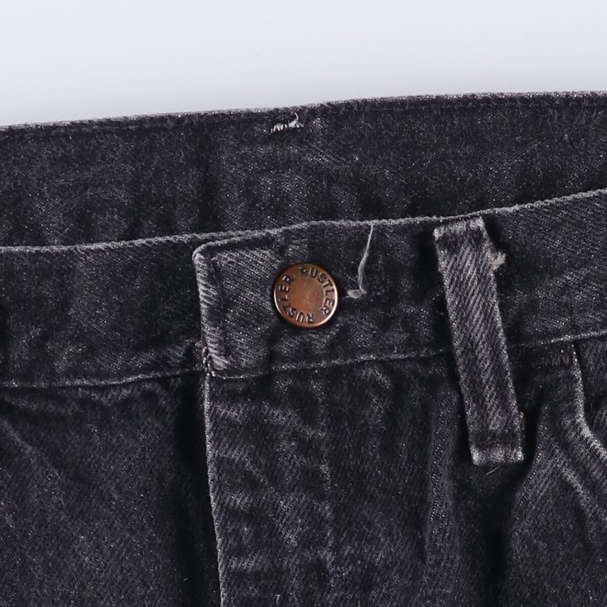 古着 90年代 ラスラー RUSTLER ブラックデニム ストレートデニムパンツ メンズw31相当 ヴィンテージ eaa584853 KIN-KAAI_COM