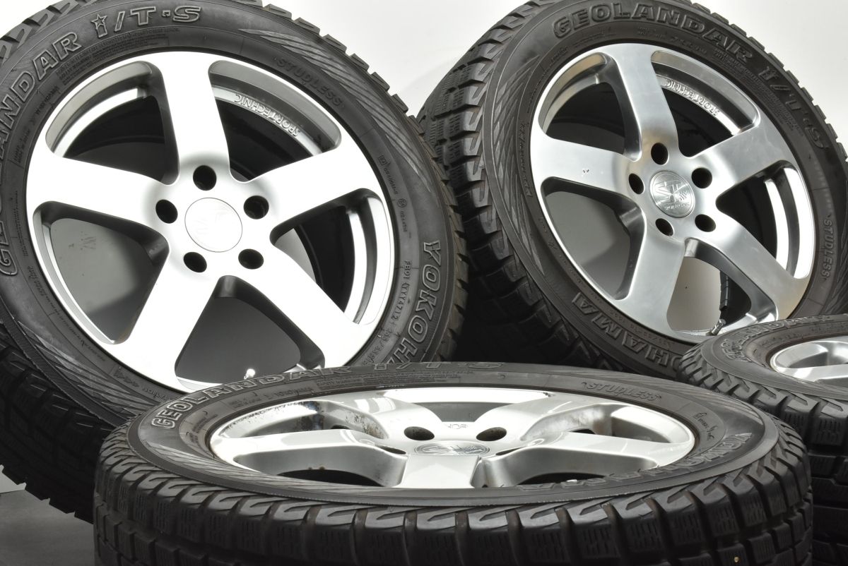 送料無料】L-Fスポーツ 18in 7.5J +38 PCD114.3 ヨコハマ アイスガード