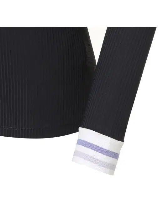  W.ANGLE ワイドアングル レディース ニット ネック リブ 長袖Tシャツ ネイビー 90 95 100 105 長袖 Tシャツ カットソー