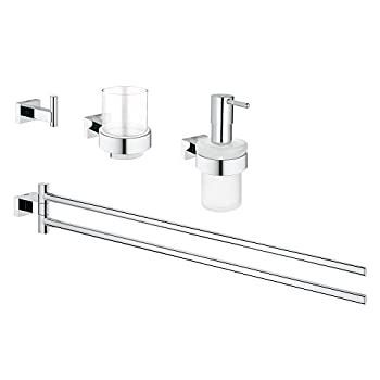 Grohe 40847001 エッセンシャルキューブ Acc.セットマスター 4イン1 スターライトクロム