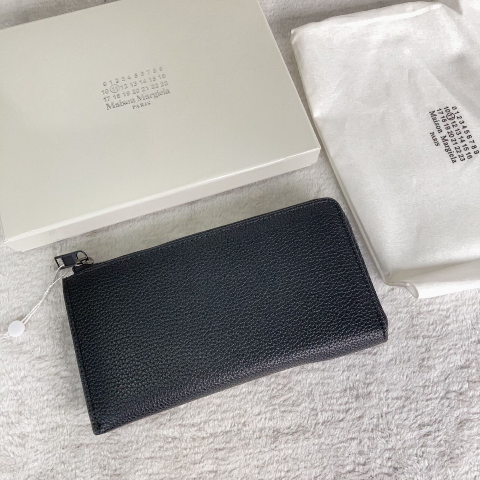 美品 Maison Margiela メゾンマルジェラ 長財布 ブラック - メルカリ