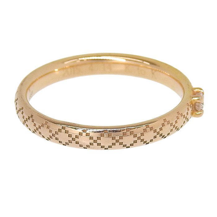 GUCCI グッチ ディアマンティッシマ ダイヤ リング K18PG 750 ピンク