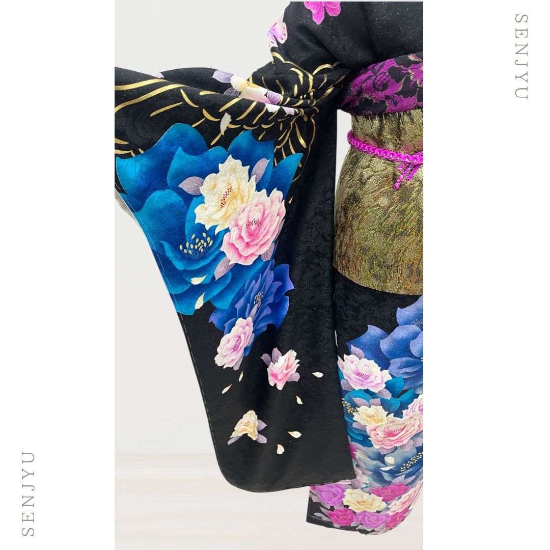 新品】❀振袖7点セット❀ 振袖 正絹 フルセット 中古 美品 成人