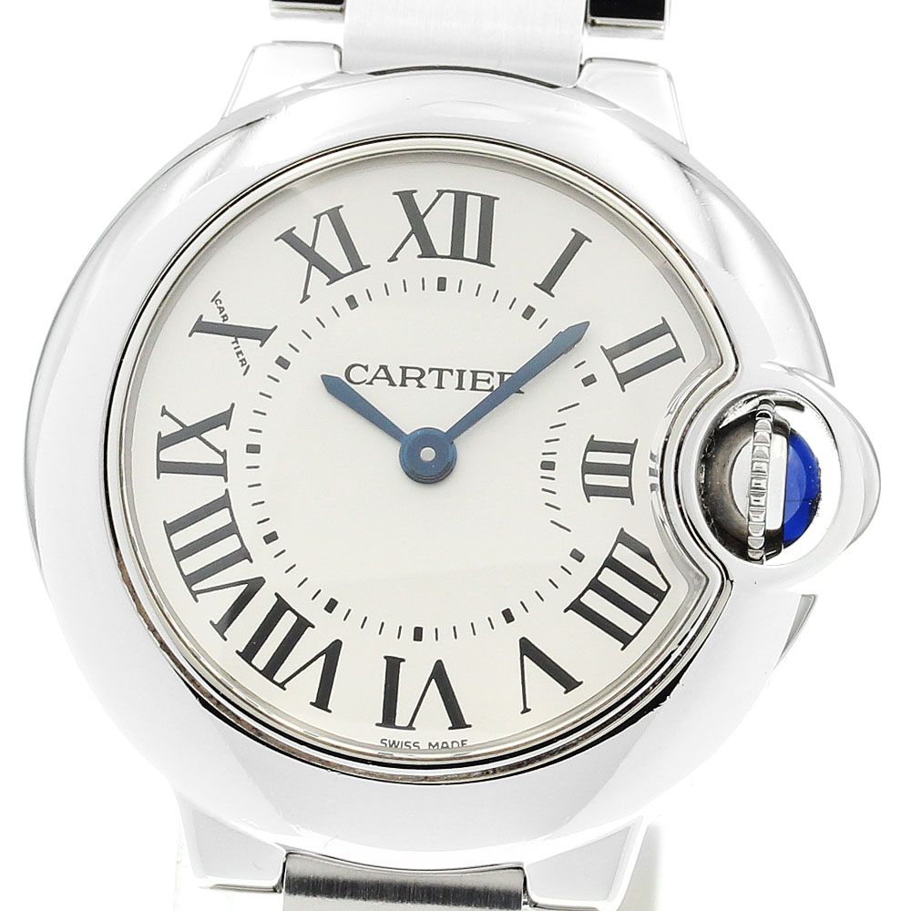 カルティエ CARTIER W69010Z4 バロンブルー SM クォーツ レディース箱 保証書付き_884048