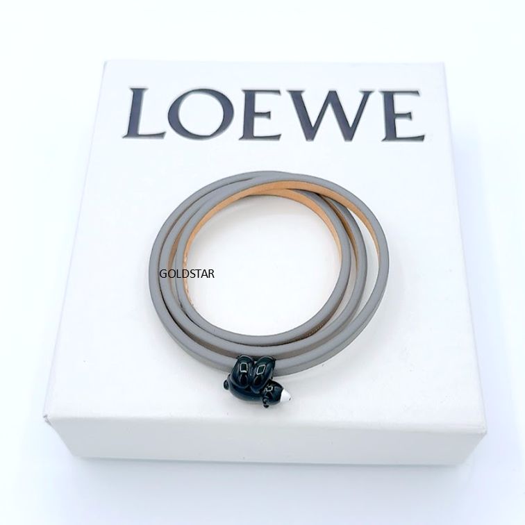 ツイスト バングル（カーフ） ホワイト - LOEWE