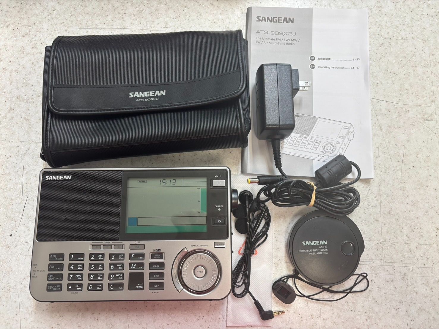 SANGEAN BCLラジオ ATS-909X 2014年製動作品