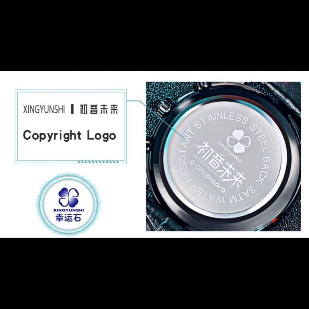 初音ミク クロノグラフ メンズウォッチ 海外限定モデル　写真掲載の付属品あり 国産ブランド“セイコー”×初音ミク『千本桜』】文字盤は桜の襟章