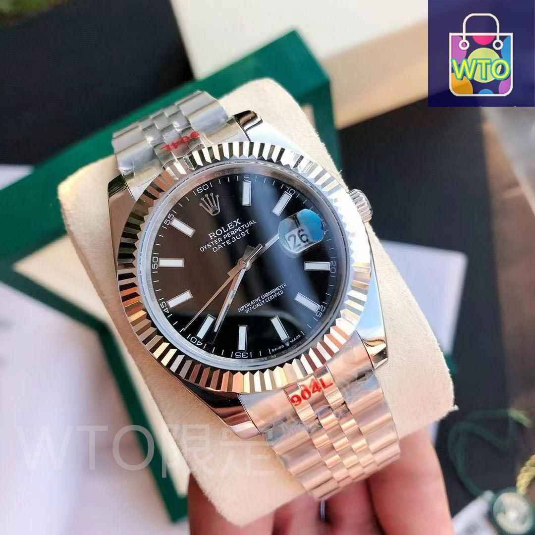 ROLEX デイトジャスト 自動巻き 腕時計 ロレックス ROLEX デイトジャスト 116200 ブラック ステンレス