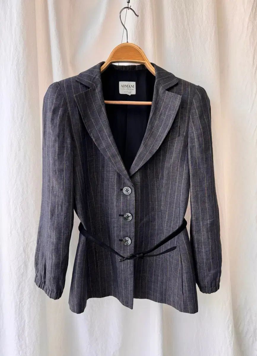 ARMANI アルマーニ コレツィオーニ リネン スーツ セット ジャケット スカート 40 サイズ
