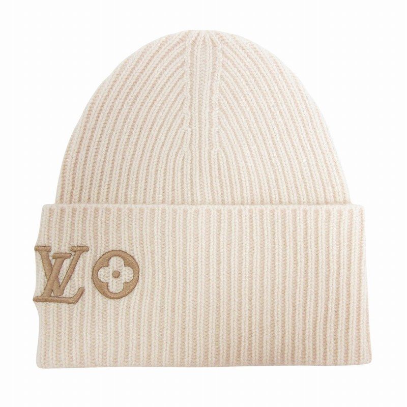 ルイヴィトン LOUIS VUITTON 現行モデル ビーニー･LV ヘッドライン ニットキャップ ウール M79452 ピンク 帽子
