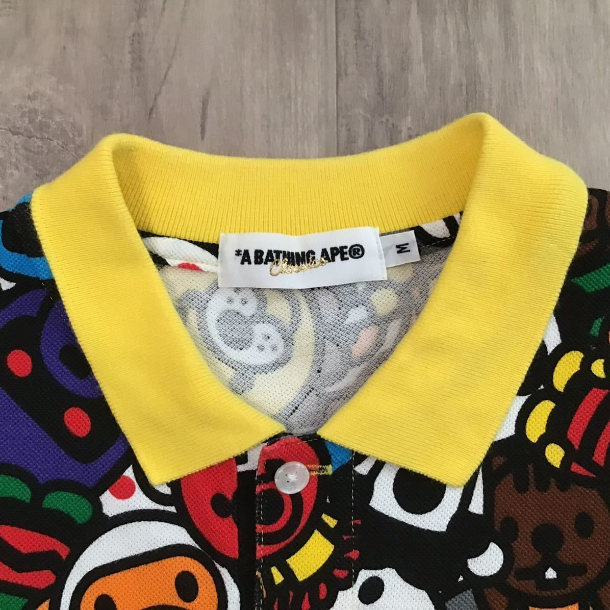 マイロ アニマル サファリ ポロシャツ Mサイズ a bathing ape BAPE milo animal Safari エイプ ベイプ  アベイシングエイプ NIGO