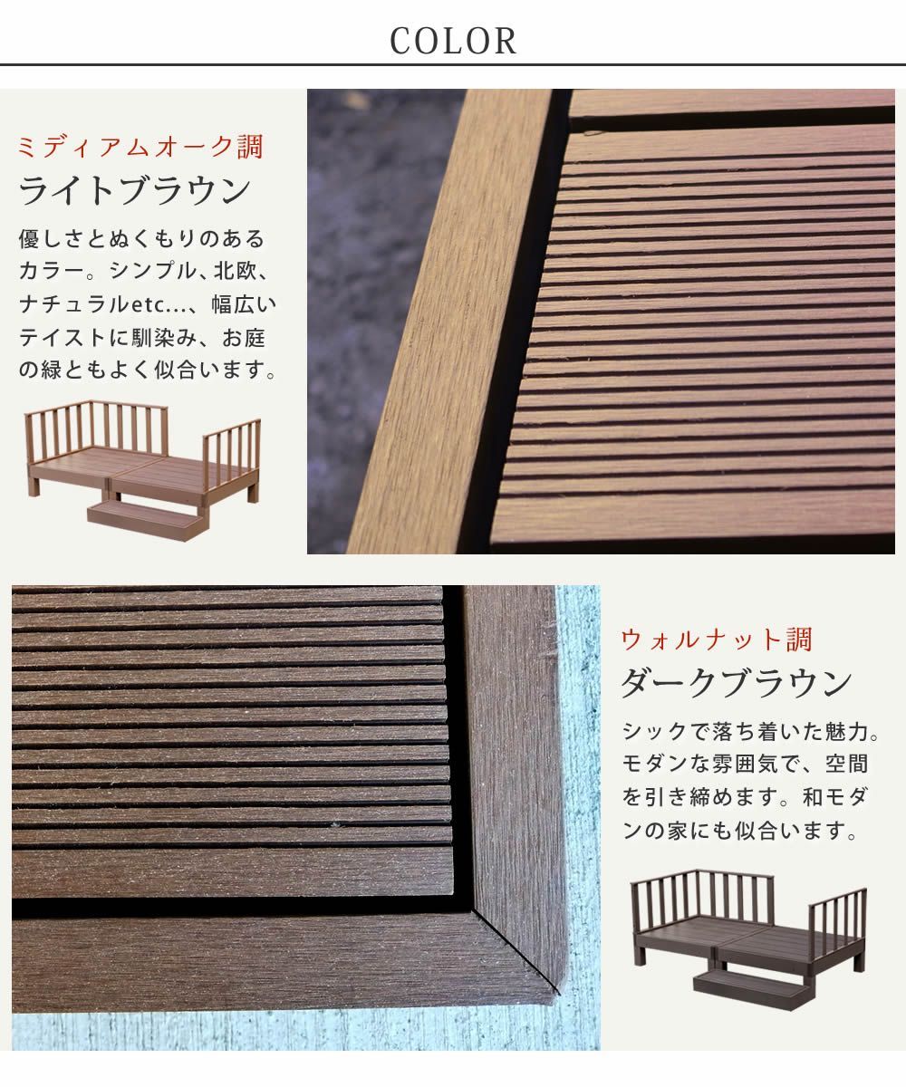 人工木ウッドデッキ ecofeel