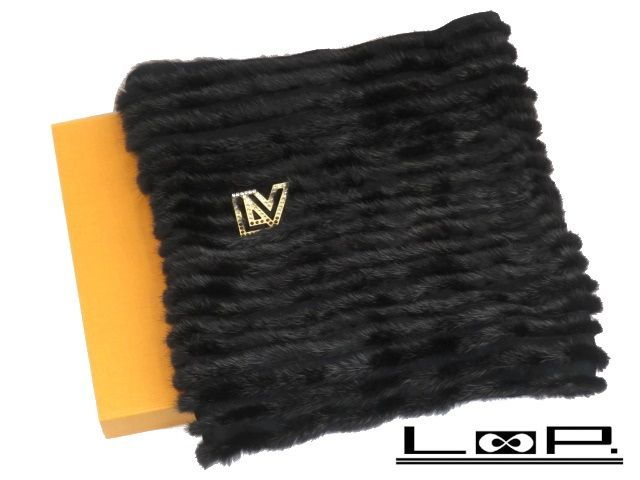 □未使用□ ルイ・ヴィトン スヌードディーバ マフラー ミンク メリノ  