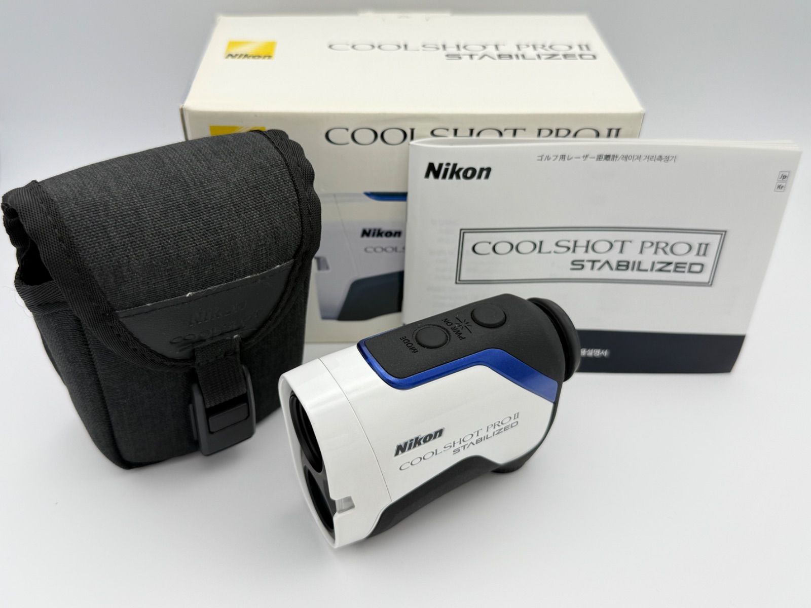 上 Nikon COOLSHOT PROII STABILIZED ニコン クールショット プロ2 スタビライズド ゴルフ用レーザー距離計