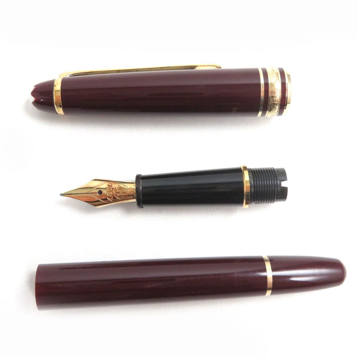 良品△MONTBLANC モンブラン マイスターシュテュック #144 ペン先14K M