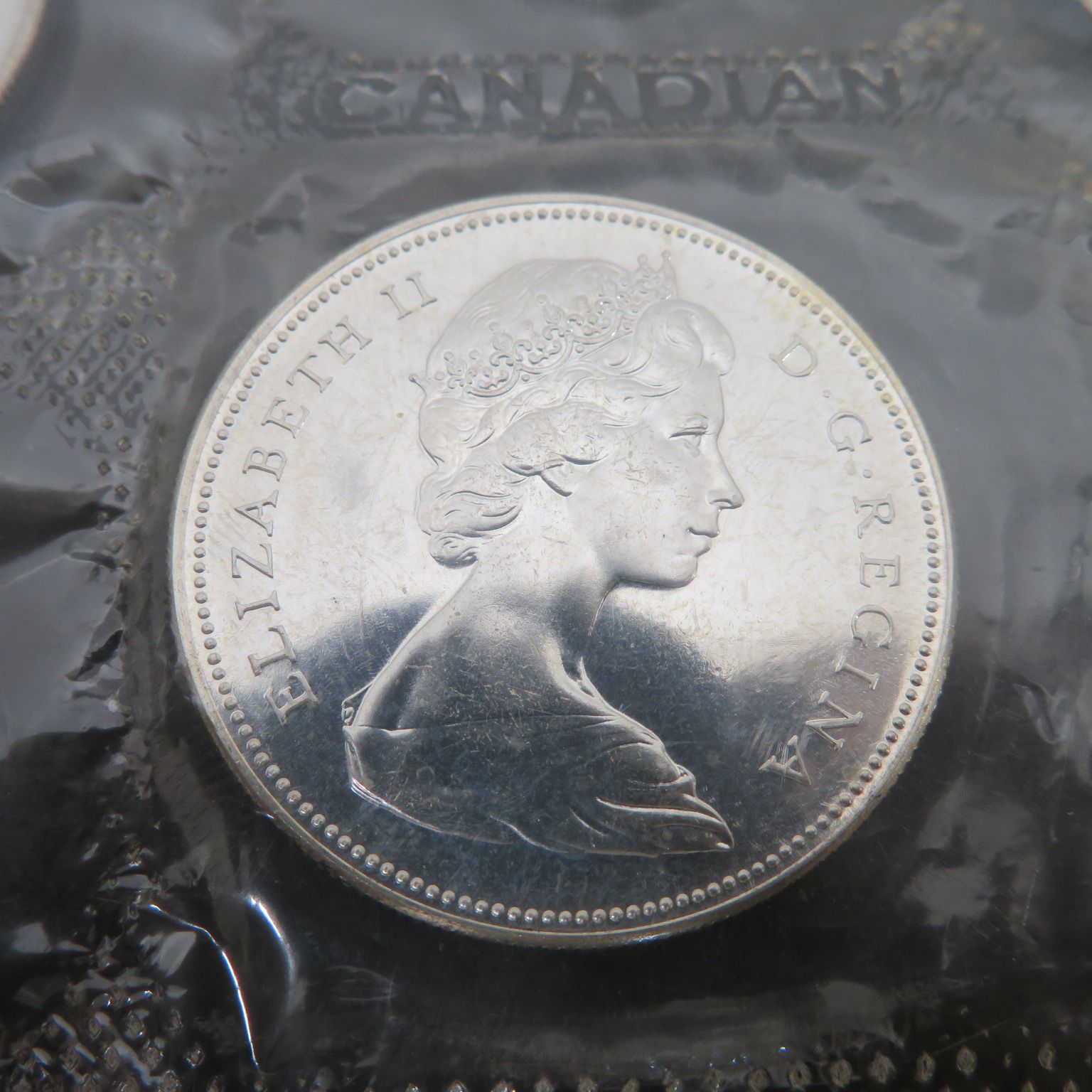 未開封1967年カナダ銀貨 建国100周年記念銀貨 プルーフ貨幣