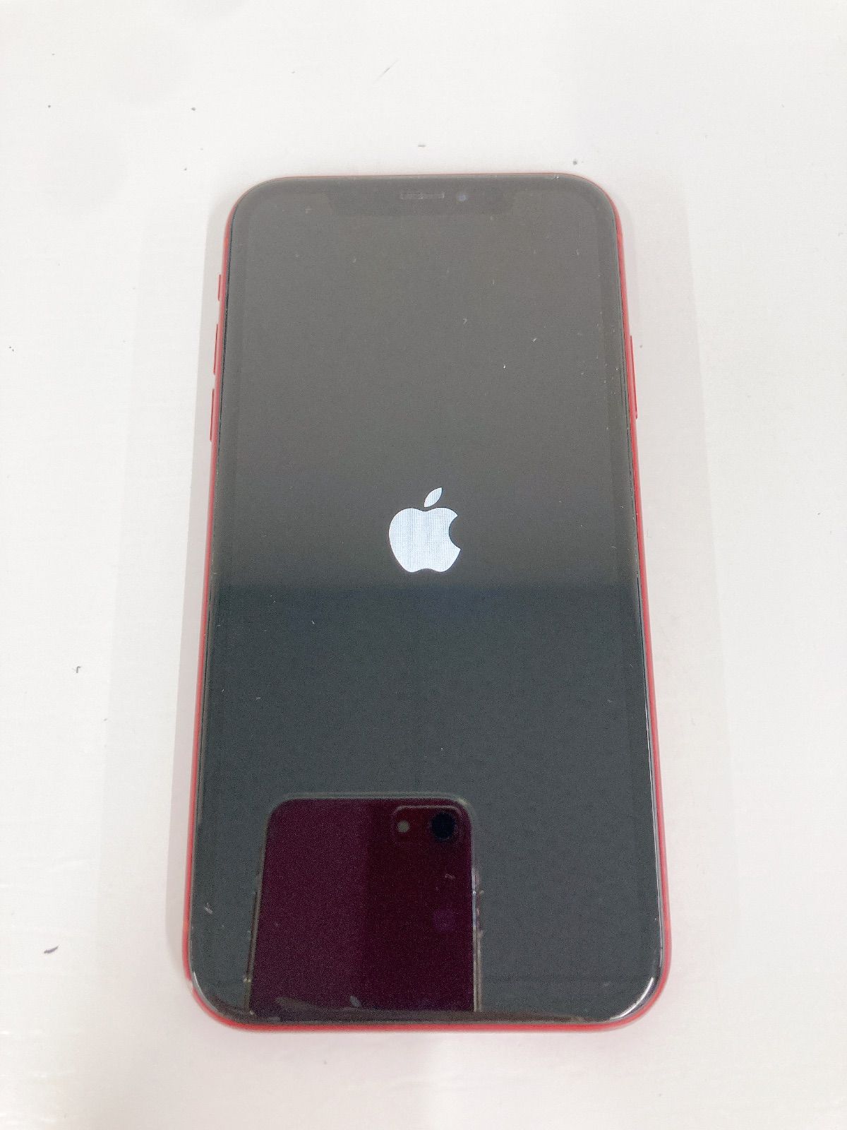 Apple - iPhoneXR レッド 充電器 イヤホン 箱あり 初期化済み】Apple iPhone XR レッド 本体 箱 充電器 イヤホン