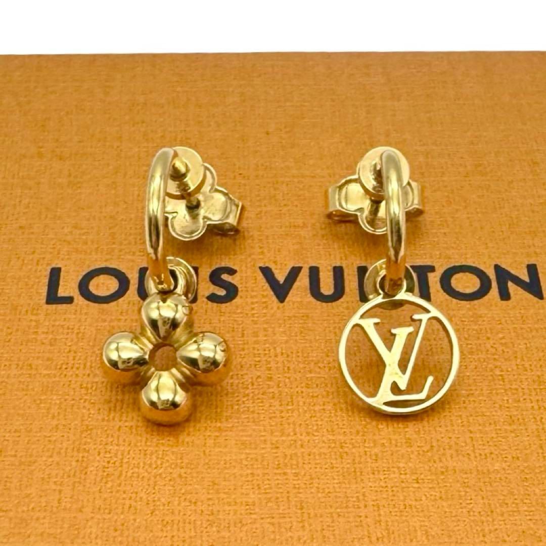 ☆ルイ ヴィトン ブックル ドレイユ ブルーミング ピアス LV フラワー