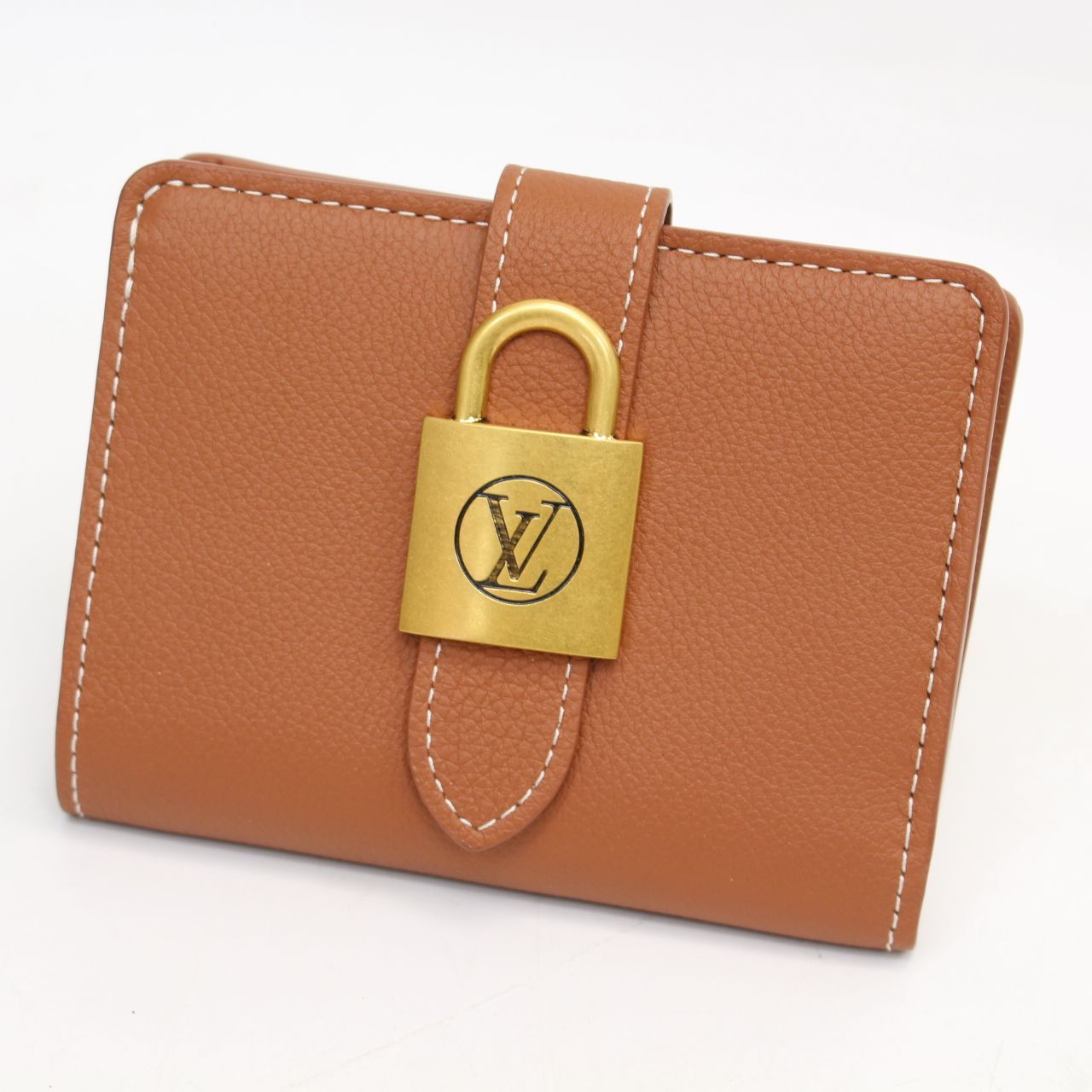 IS353 ルイヴィトン 二つ折り財布 カーフレザー ポルトフォイユ ロウキー コンパクト M12148 LOUIS VUITTON