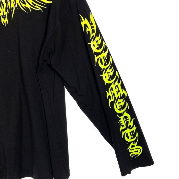 【極希少】ヴェトモン　オーバーサイズ　　ロングTシャツ    VETEMENTS ヴェトモン オーバーサイズ ロングTシャツ トライバルロゴ
