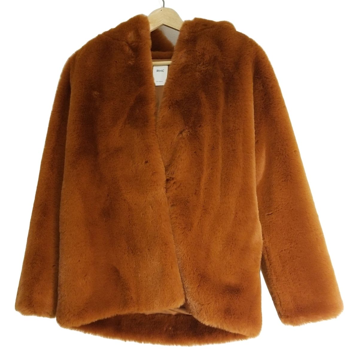 RHC アールエイチシー コート サイズXS レディース - ブラウン 長袖|フェイクファー|秋|冬
