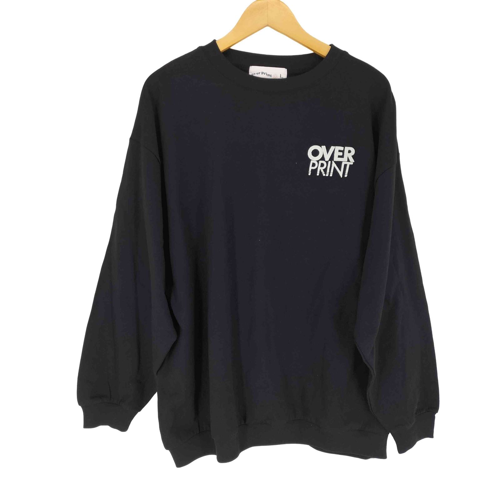 オーバープリント OVER PRINT LOGO EMB SWEATSHIRTS LIKE L/S TEE メンズ JPN：L 