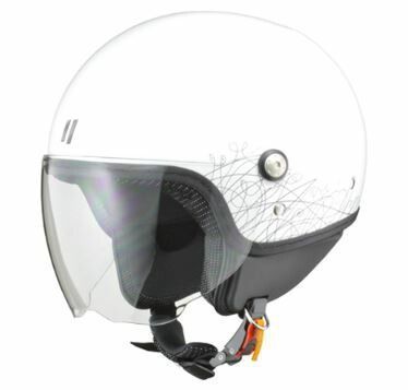 LEAD リード工業 PALIO ジェットヘルメット ホワイト  | ジェット ヘルメット ヘルメ バイク 原付 レディース シールド かわいい インナー おしゃれ あごひも ワンタッチ 交換 替え 内装 バイク