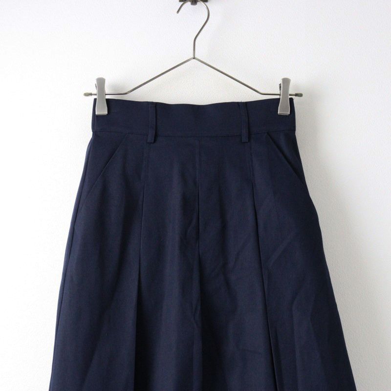 美品☆マチャット　machatt プリーツスカート 美品 マチャット MACHATT ボックスプリーツスカート/ネイビー