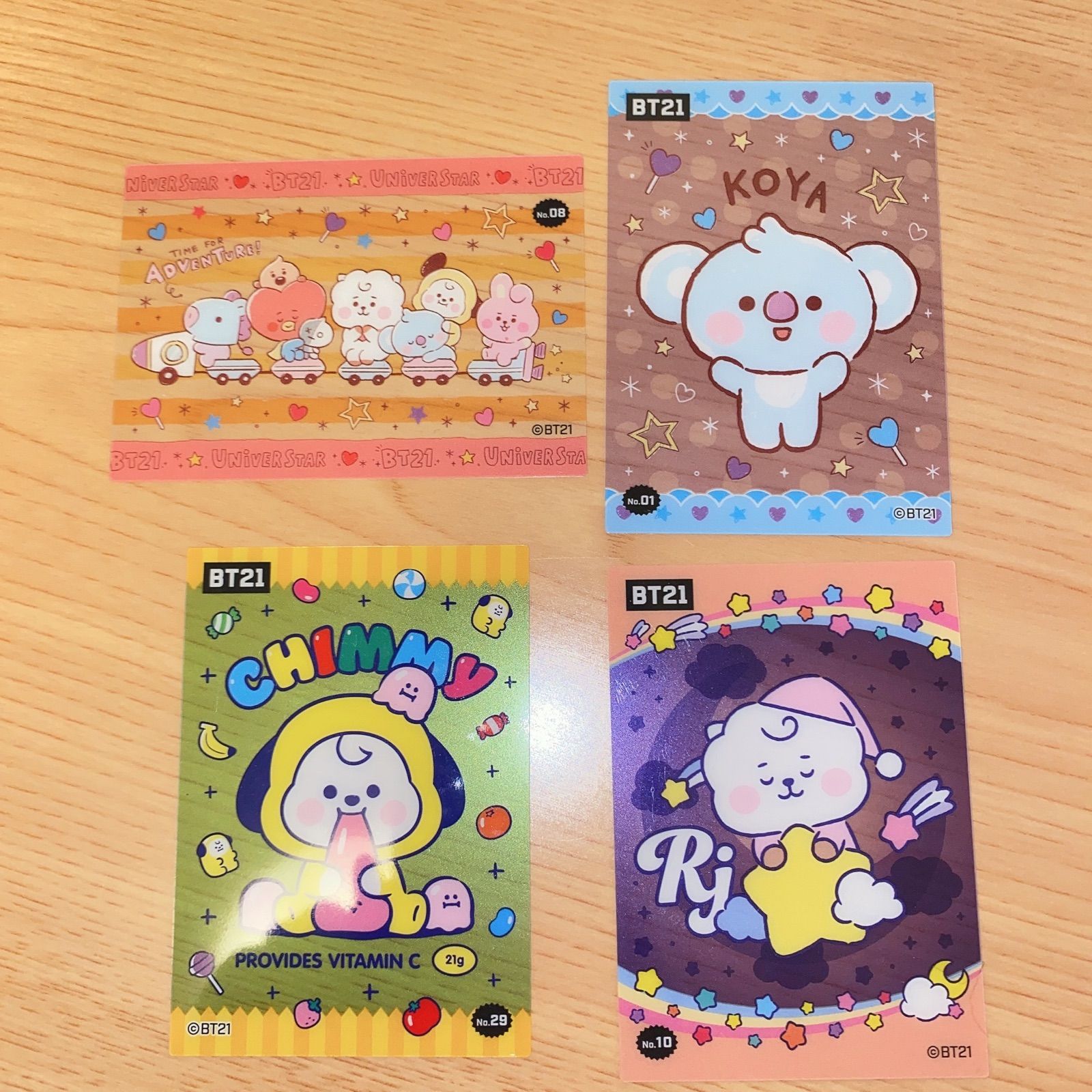 BT21 マスコットカード KOYAセット