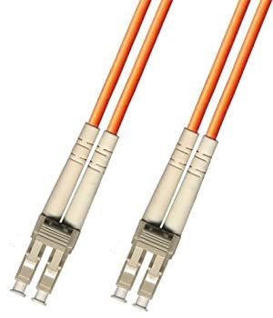 2メートル マルチモード デュプレックス 光ファイバーケーブル (62.5/125) - LC - LC - LC - オレンジ