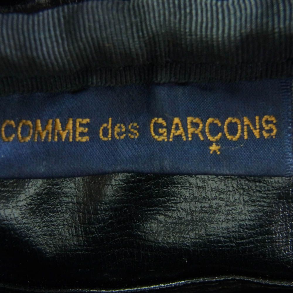 ☪ COMME des GARCONS コムデギャルソン GI-K202 テキスト ロゴマディソン バッグ フェイクレザー ハンドバッグ