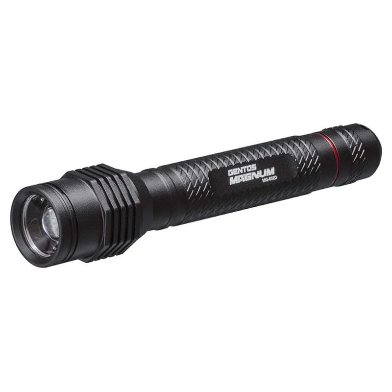 【新着商品】GENTOS(ジェントス) LED 懐中電灯 【明るさ260ルーメン/実用点灯5時間】 単3形電池2本使用 マグナム MG-832D ANSI規格準拠 転がり防止 0