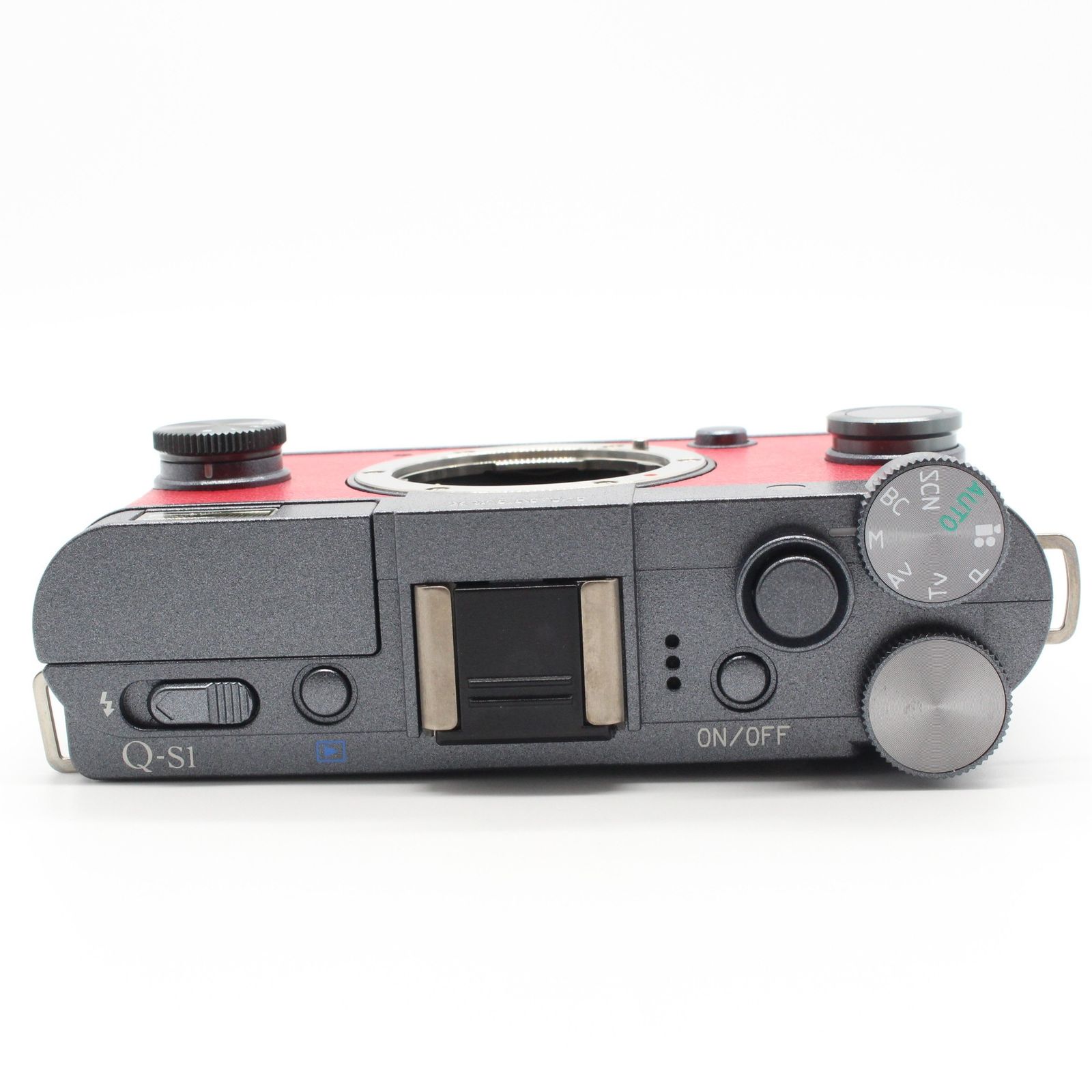 ★美品★ペンタックス PENTAX Q-S1 ボディガンメタル レッド×グレー ☆美品☆ペンタックス PENTAX Q-S1 ボディガンメタル レッド×グレー