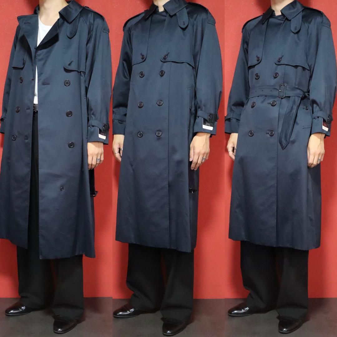 タグ付き】Burberrys 90s ネイビー光沢 ライナー トレンチコート
