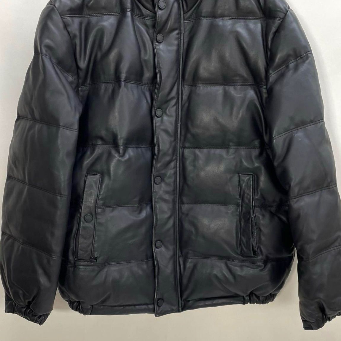 TOMMY HILFIGER トミーヒルフィガー レザーダウンジャケット 本革