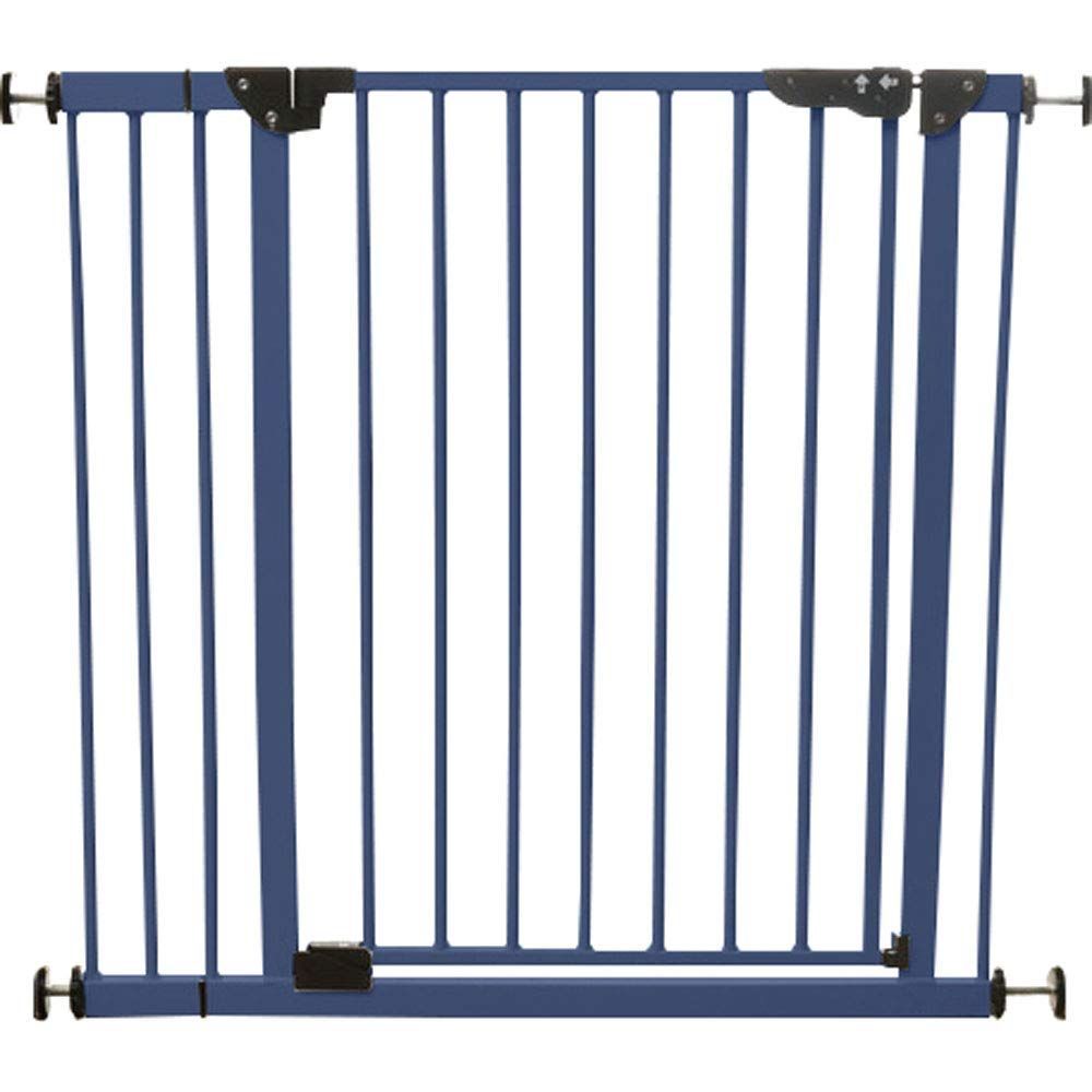 数量 スチールゲート拡張フレーム付き ゲート ネイビーブルー ゲート 猫 幅 cm 79 91 犬 ペットゲート 調節 アイリスプラザ