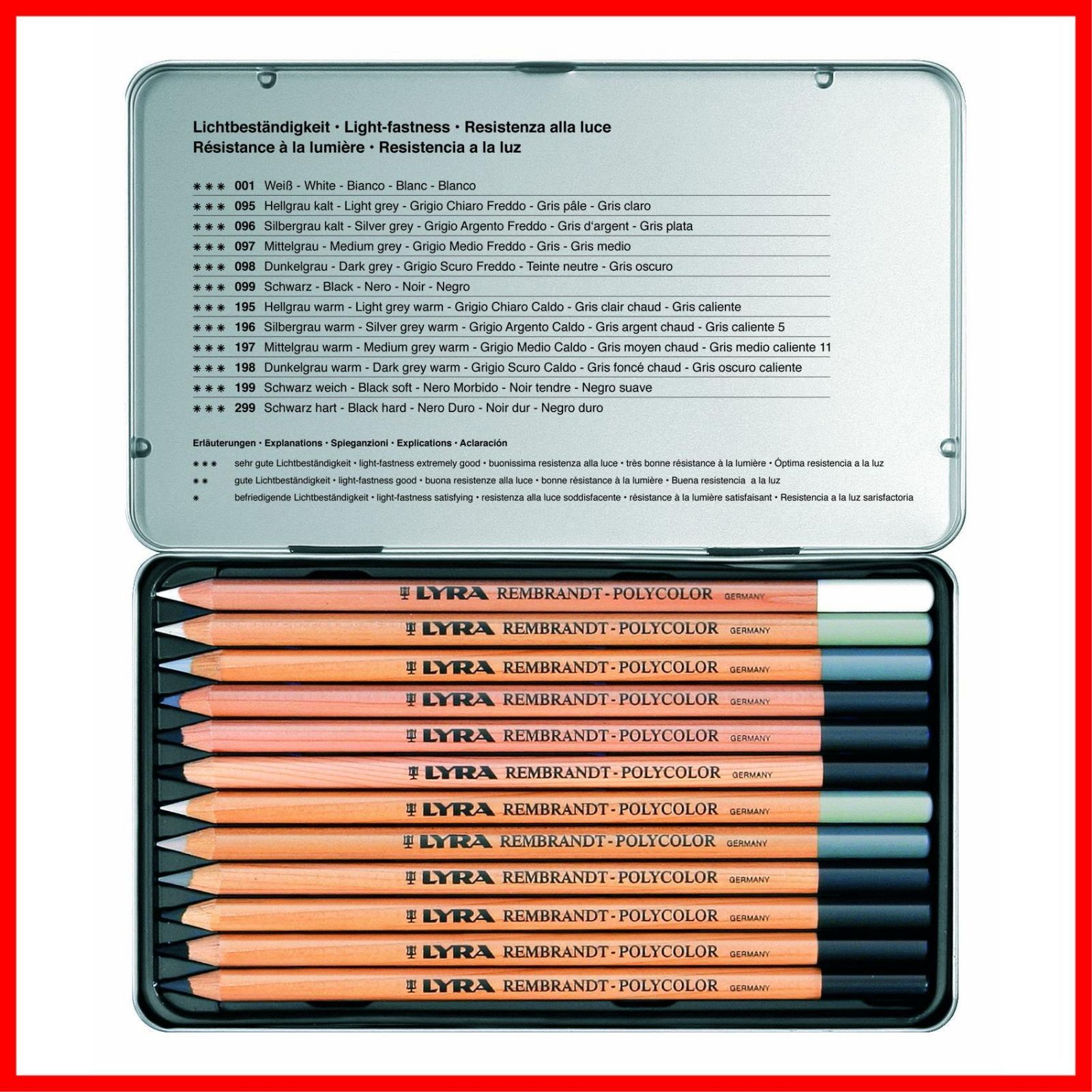 LYRA Germany REMBRANDT / リラ ポリカラー色鉛筆 良い 36色 LYRA