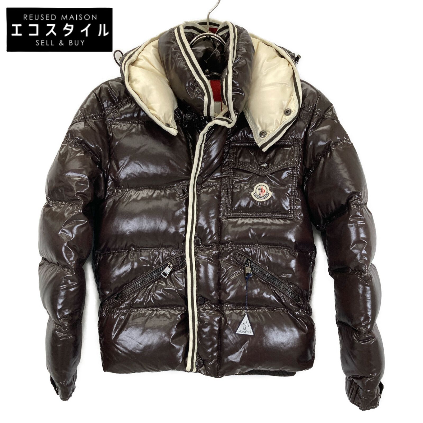 MONCLER BRANSON モンクレールブランソン ブラウン ダウンサイズ0