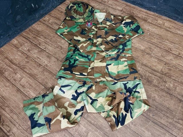 ミリタリー 7点セット 迷彩服 上下 帽子 バッグ等色々 COAT HOT WEATHER WOODLAND TROUSERS HATSUN JUNGLE 514235 USTAUSTRALIA_COM_AU