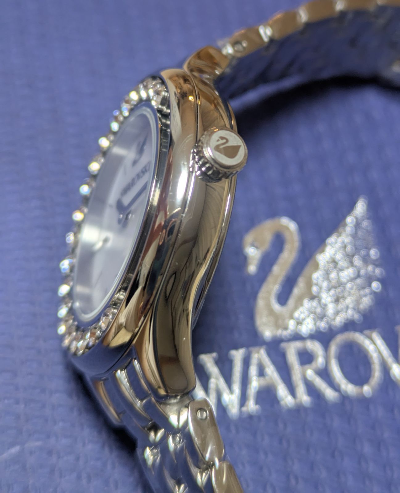 SWAROVSKI - 【希少】Swarovski クリスタルライン シルバー